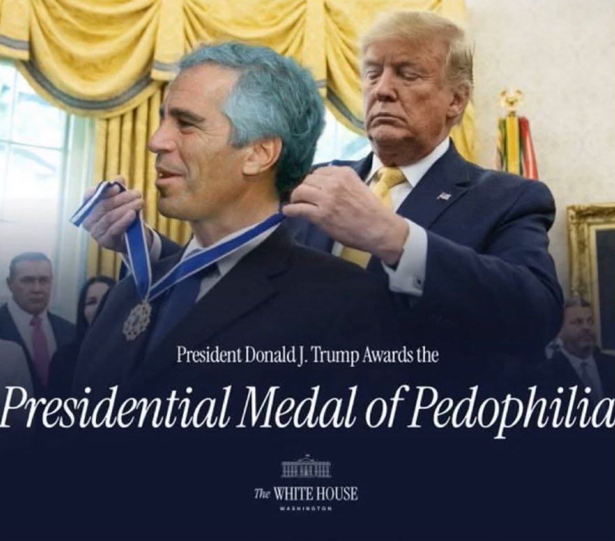 JerryWillResist's tweet image. MAGA has proposed that they give Epstein the Child Fucker Lifetime Achievement Award but by the look on Child Fucker Trumps face he also had his heart set on this award. #ReleaseEpsteinFiles #TrumpEpsteinCoverup