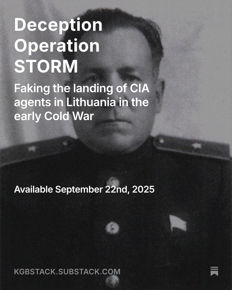 ChekistMonitor's tweet image. Soviet deception operation you probably never heard about.
 
Operation STORM, #MGB plan to fake the landing of #CIA agents in Lithuania. Based on my ongoing research at @HooverInst.

The link for my article:  tinyurl.com/5h4zyj6c

#spies #deception #coldwar