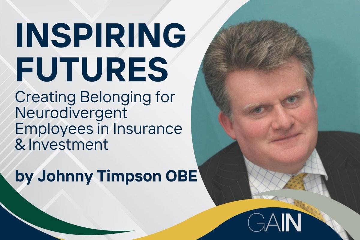 Belonging matters in insurance &amp; investment. <a href="/johnnytimpson1/">Johnny Timpson</a>, GAIN founder, shares how inclusive leadership &amp; supportive networks help neurodivergent employees thrive. True belonging isn’t tokenism—it’s embedded in culture. Read more: member.gaintogether.org/post/creating-…

#Neurodiversity