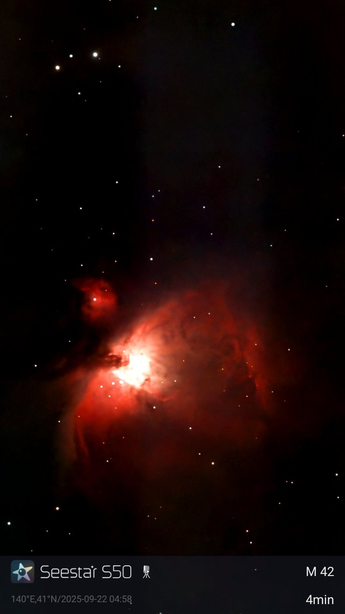 takku2's tweet image. 今朝もレモン彗星、馬頭星雲と燃える木、M42
#c2025a6lemmon #ic434 #m42 #レモン彗星 #馬頭星雲 #燃える木 #オリオン座 #オリオン星雲 #乙部町 #北海道 #comet #otobe #はこだて天文宇宙クラブ #uhbお天気チーム