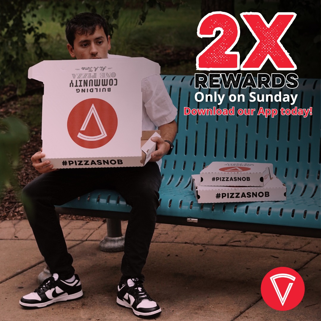 2x VRewards on Sunday‼️

Earn 50% more VRewards loyalty points every Sunday! Sign up for our loyalty program through our app or in-store during checkout!📱

📞🚘 CALL US for PICKUP/DELIVERY
WI | 262-657-5191
MN | 952-248-9200

#loyalty #vrewards #pizzasnob #pizza #wi #mn