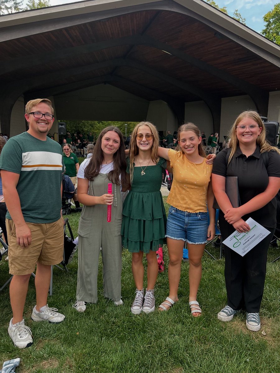 Congrats to these GMS students who were selected to be a part of today’s Greenwood Community Band side by side concert! Thanks for coordinating this, Mr. Z!