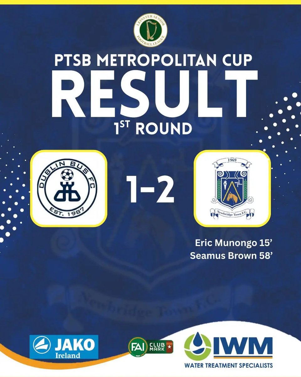 Our Sunday 1A team progressed to the next round of the Metropolitan Cup today with a brilliant 2-1 win over fellow 1A side Dublin Bus. A complete team performance with goals coming from Eric and captain for the day Seamus Brown.