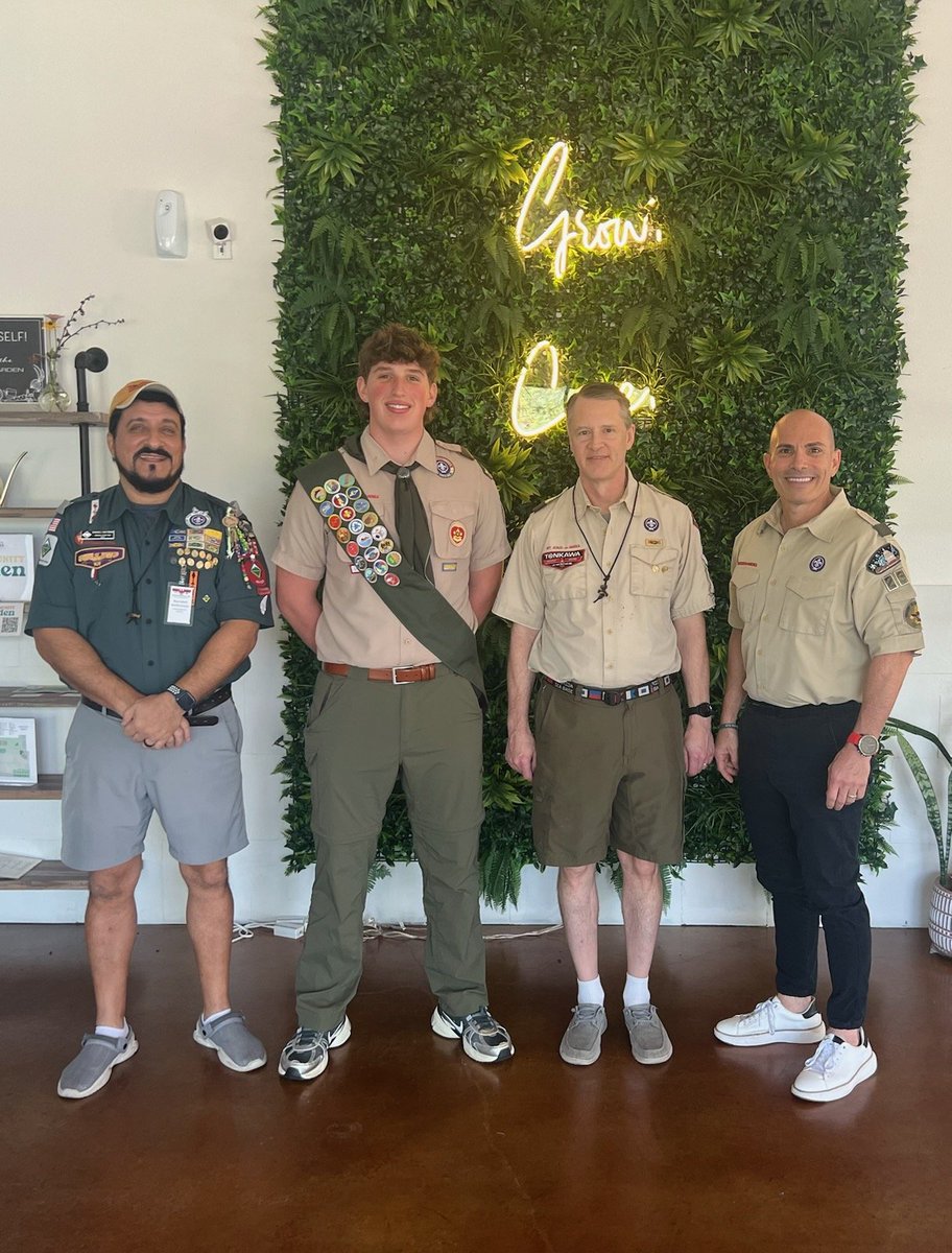 Super proud of our Timberwolf wrestler Ben Fordham for earning the rank of Eagle Scout!!!