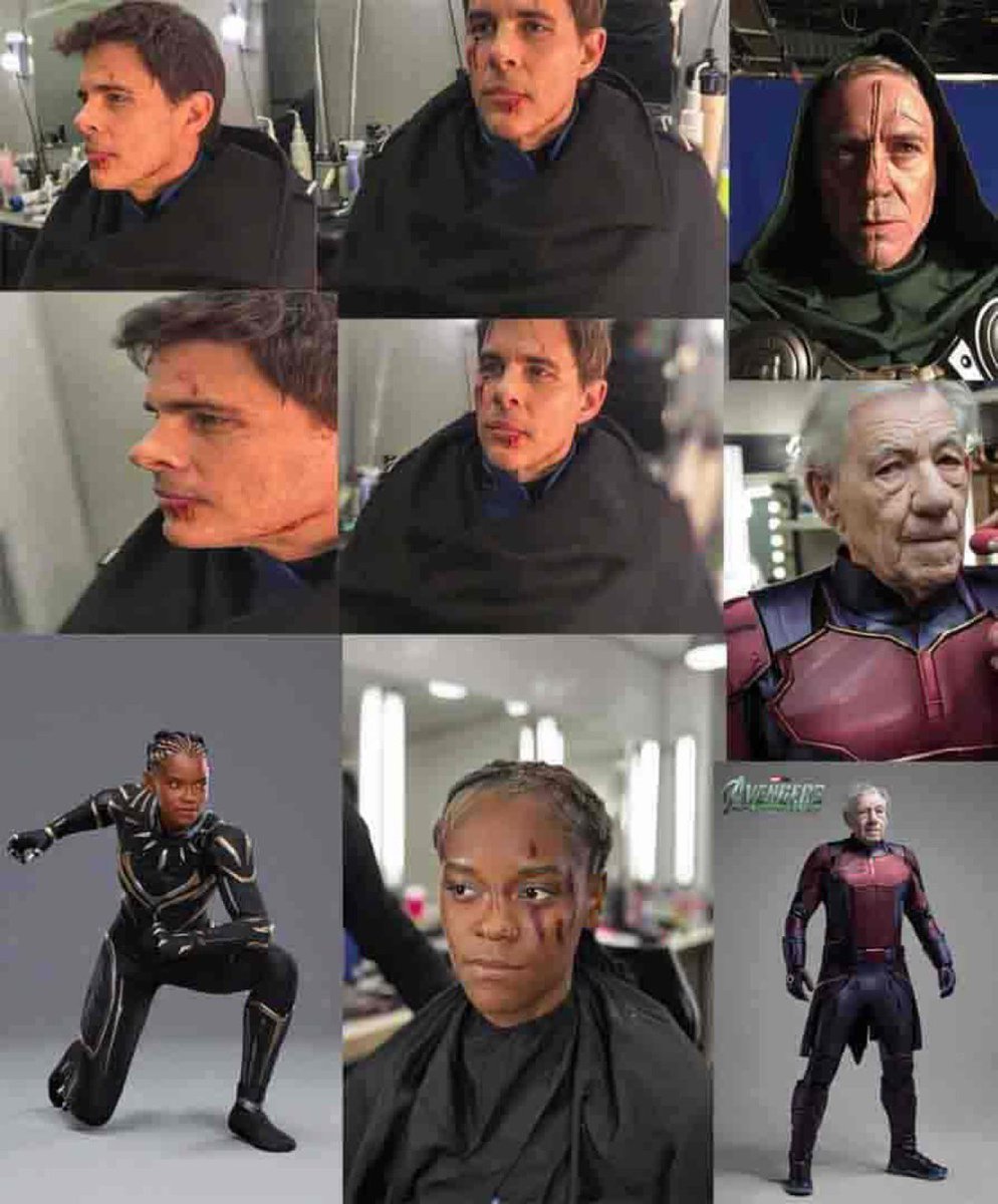 Potential look at James Marsden, Ian McKellen, Letitia Wright and Robert Downey Jr. in AVENGERS: DOOMSDAY #AvengersDoomsday