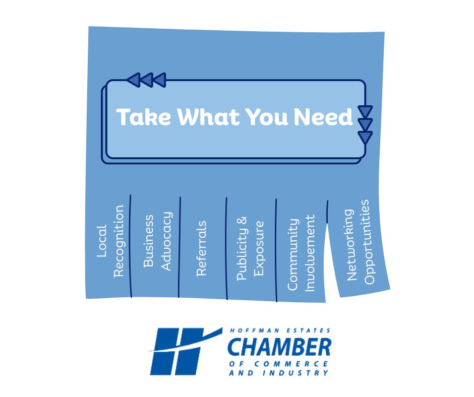 Need support for your business? We’ve got exactly what you're looking for. 

Join the Hoffman Estates Chamber and take what you need to thrive.

#HoffmanEstatesChamber #ChamberPerks #SupportLocalBusiness #BusinessGrowth #CommunityConnections #NetworkingMatters #TakeWhatYouNeed