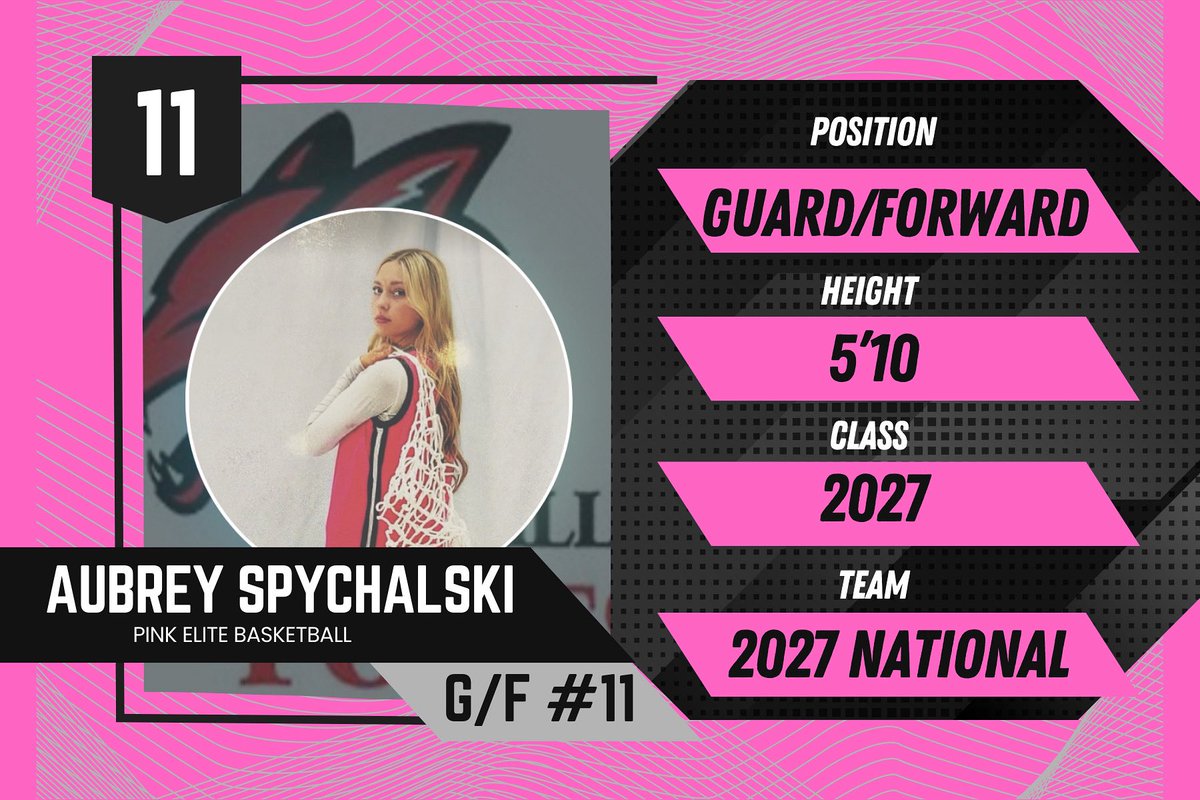 Welcome back Aubrey Spychalski!  Officially rostered on Pink Elite 2027 National! Aubrey is 5’10 and attends Yorkville HS! RAISE THE BAR!

<a href="/Elite40League/">Elite 40 League</a> <a href="/AubreySpy11/">Aubrey Spychalski</a> <a href="/_CoachAHill/">Coach Antwan Hill</a>