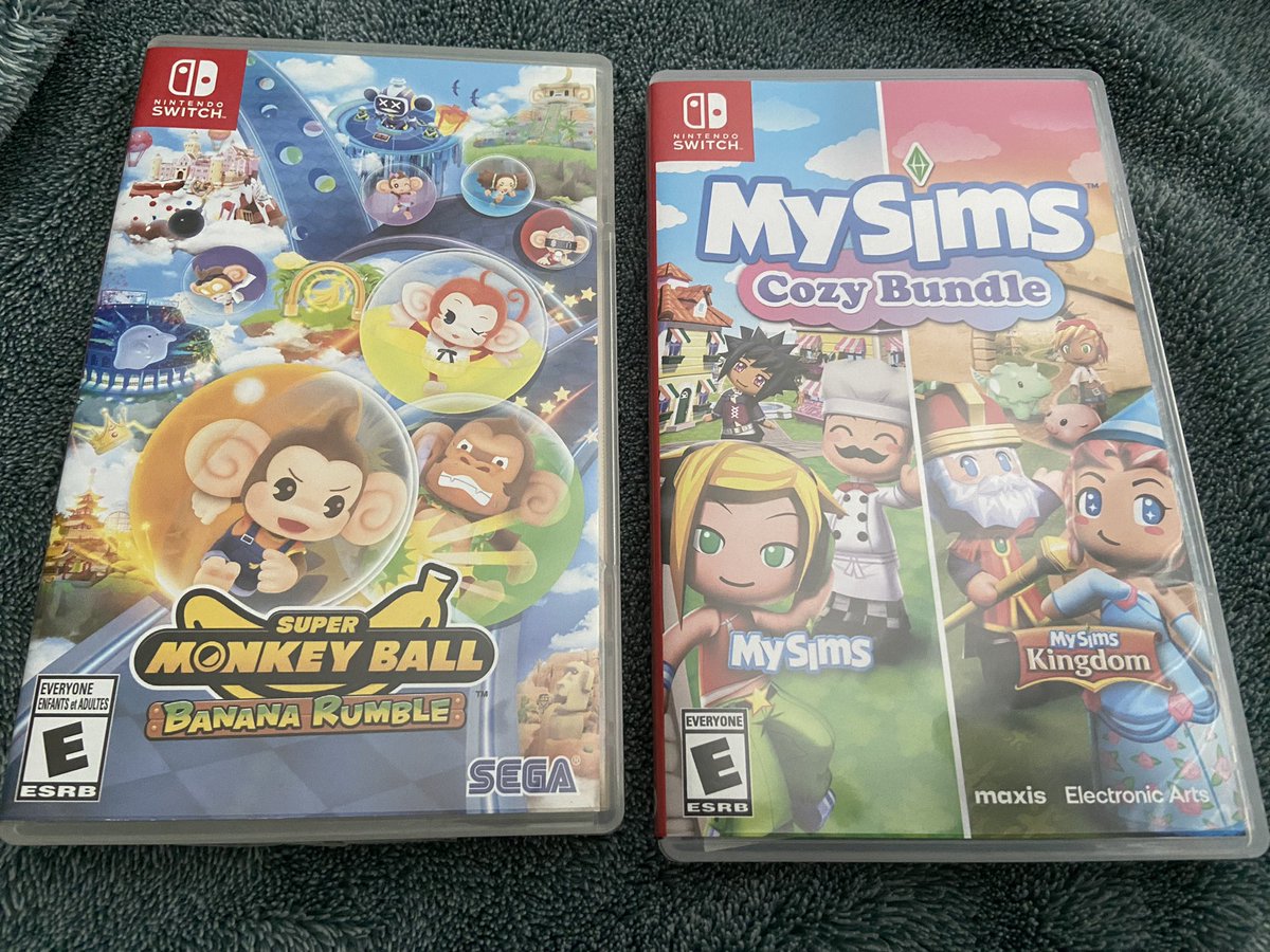Got a couple of fun but relaxing games! I love anything monkey ball and sims so had to get these ☺️