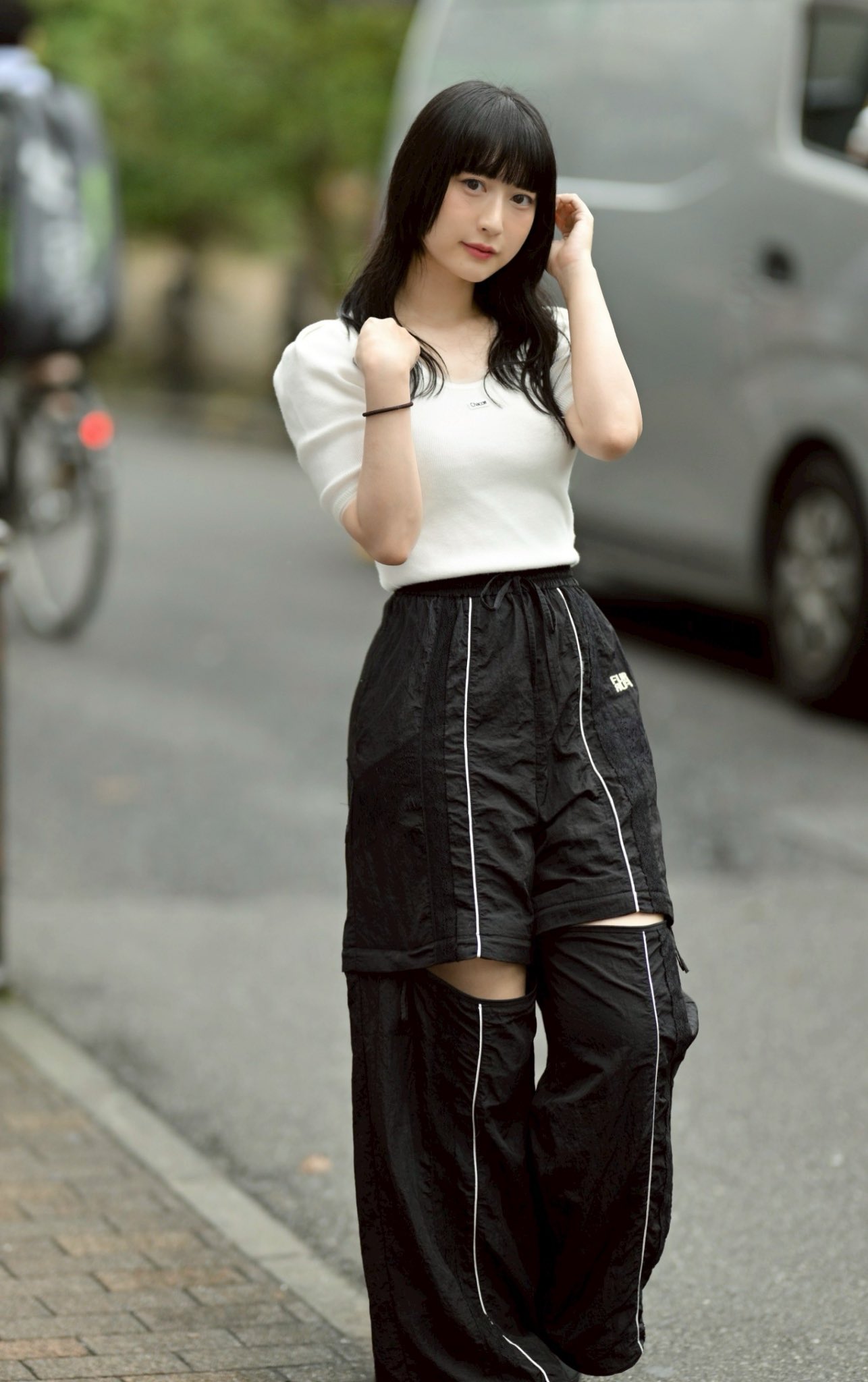♡えみ♡ エミ eco ニットカッティングデザインスニーカー emmi