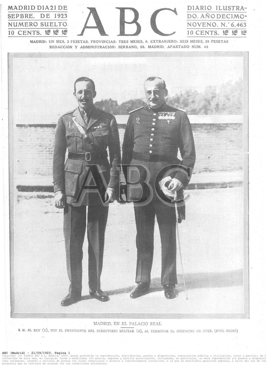 MArroyoDPF's tweet image. El de #PrimoDeRivera, en realidad, no fue un #GolpeDeEstado, sino contra el #Gobierno con  la complicidad del Jefe del Estado, con quien despacharía el jueves de la semana siguiente.