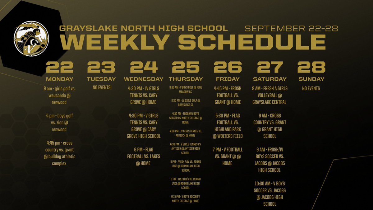 Good luck to our athletic teams this week! #GoKnights