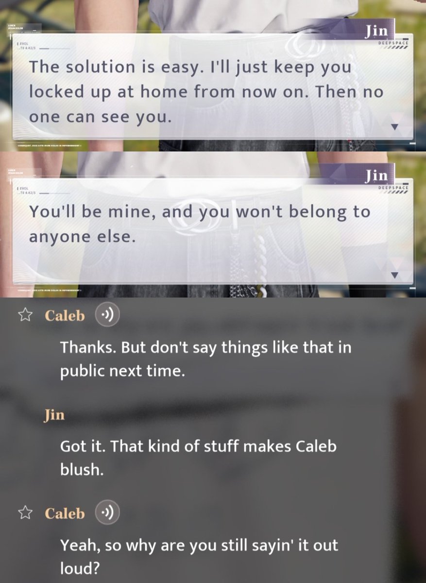 Why is he blushing when mc said she'll lock him up? FREAKKKSSSS.