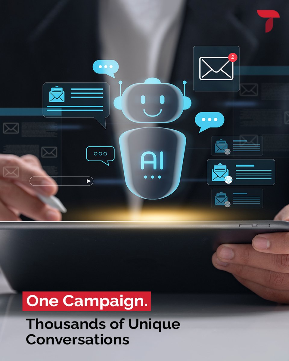 think_swift's tweet image. AI is rewriting the rules of email marketing
It’s hyper-personalisation at scale. Think subject lines, offers & send times tuned to each person’s behaviour, all in seconds.
Mass emails that feel one‑to‑one? That’s the AI age.
#EmailMarketing #AIPersonalization #Marketing