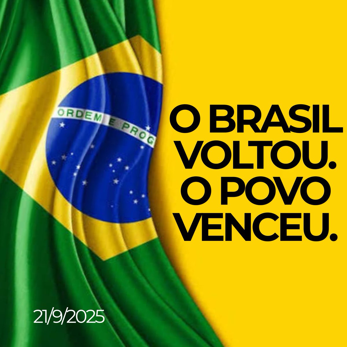 BacurauA's tweet image. O BRASIL VOLTOU. O POVO VENCEU. SEM ANISTIA.