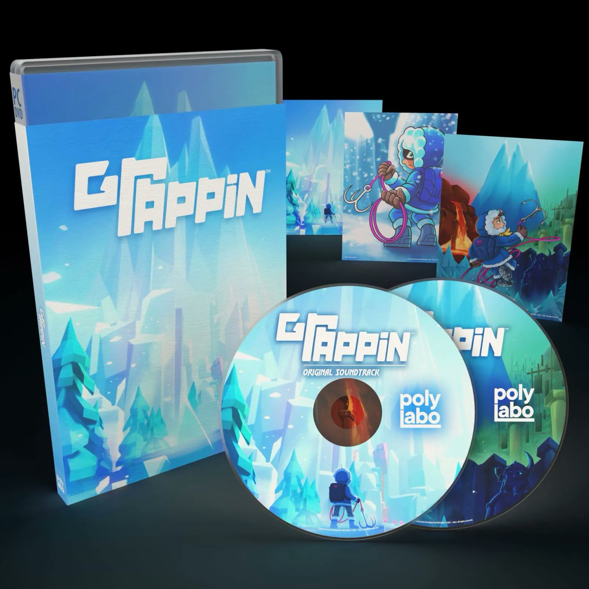 GRAPPIN Standard and Deluxe Editions, in their full glory! 

Now available <a href="/WetheIndies/">We the Indies, Game Discs 💿</a> : wetheindies.com/product-page/g…

Available in English, 日本語 and French

#physicalforever #indiegames