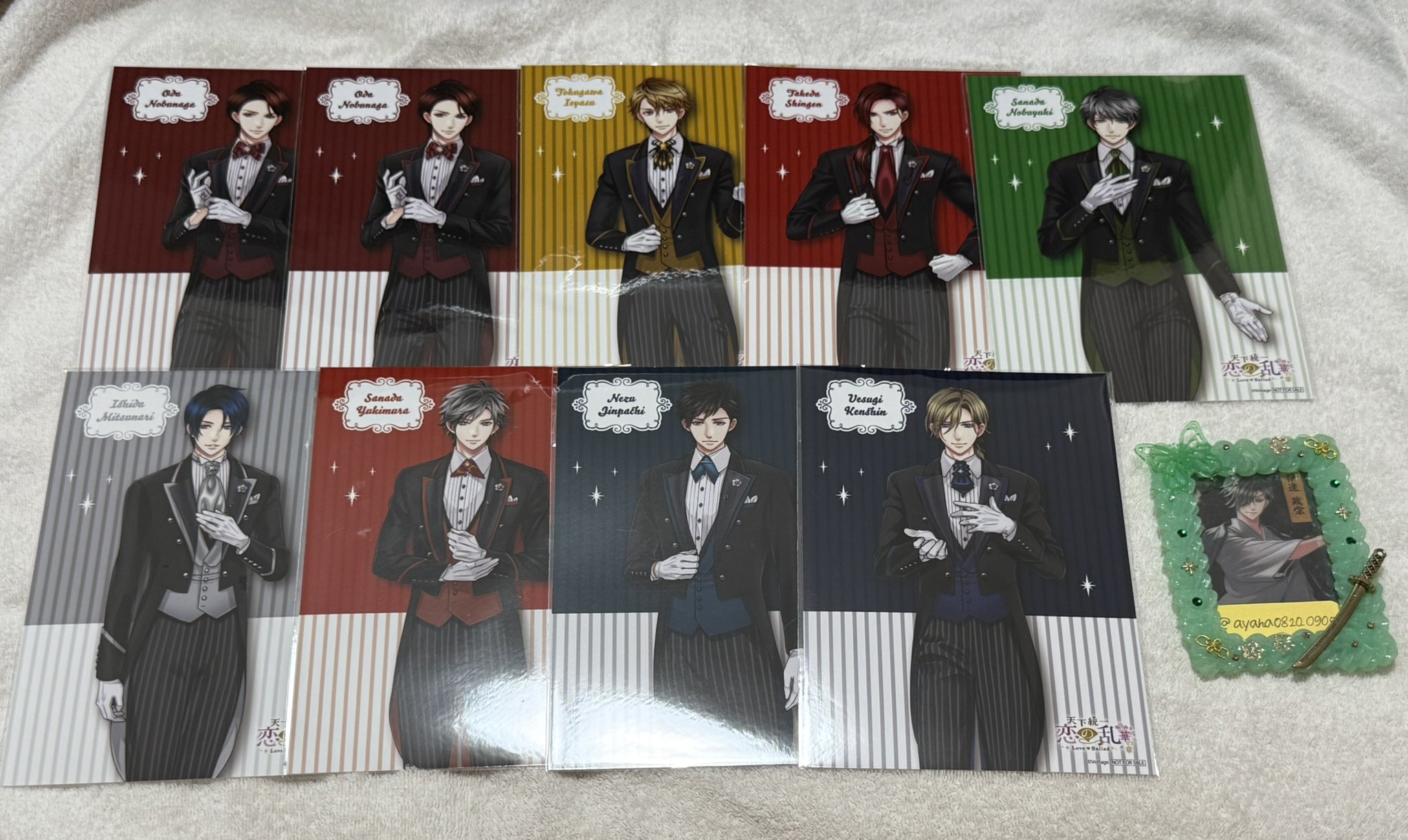 天下統一恋の乱 恋乱 THEキャラカフェ 織田信長 缶バッジ　ブロマイド 天下統一恋の乱 恋乱 THEキャラカフェ 織田信長 缶バッジ ブロマイド 天下