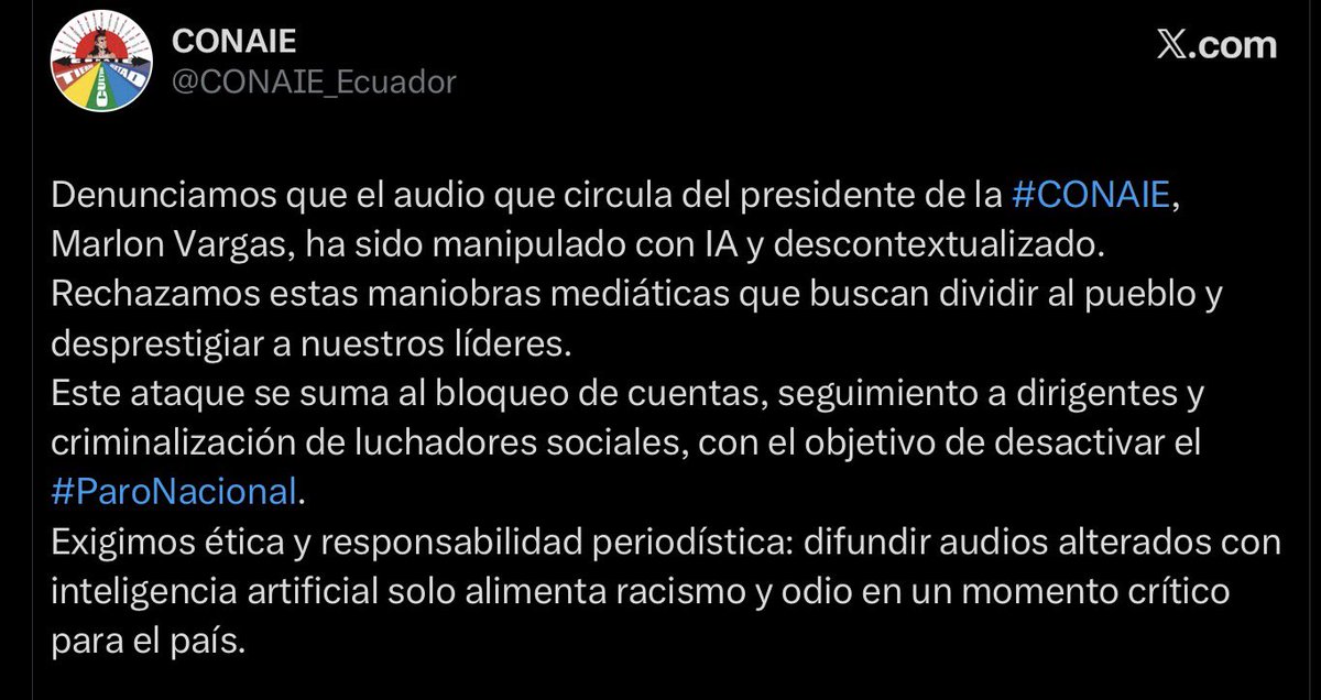 Ecuadorinmediato tweet media