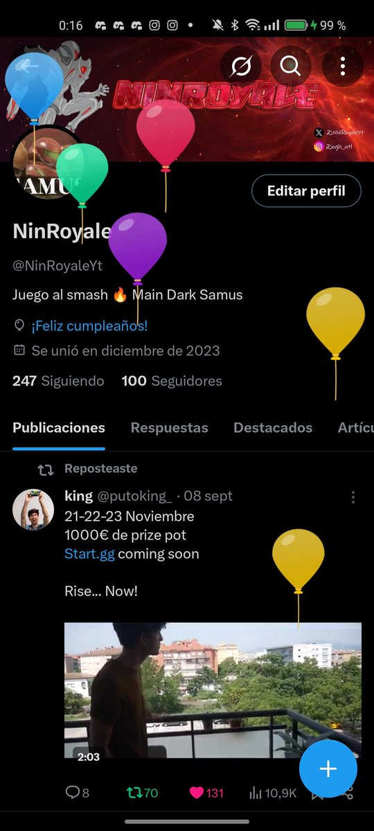 18 años ya, muchas gracias a todos los que me apoyáis 🔥