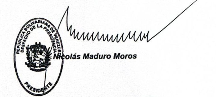 La firma de Maduro.
<a href="/CandeAlbert/">Alberto Pablo Enríquez</a>
<a href="/Ares_holycross/">Ares I</a>
<a href="/PluralCuba89419/">Cuba Plural</a>
@