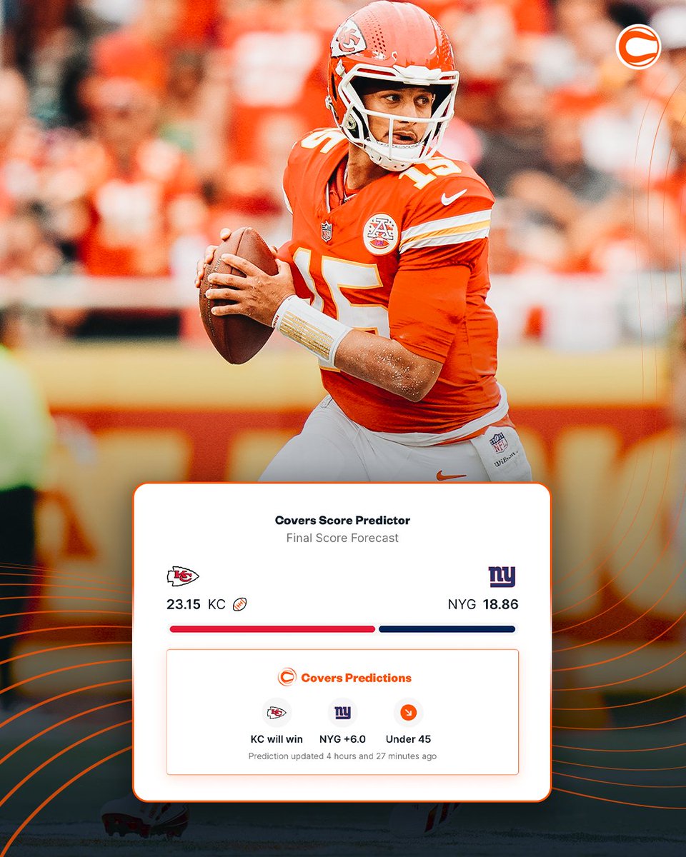 Covers's tweet image. Did you know our computer model now predicts the final score of every NFL game?
Now you can always have an edge on game day, whether you're betting the moneyline, spread, total, or player props 📊✅
Find it all here ⤵️
🔗: covers.com/sport/football…