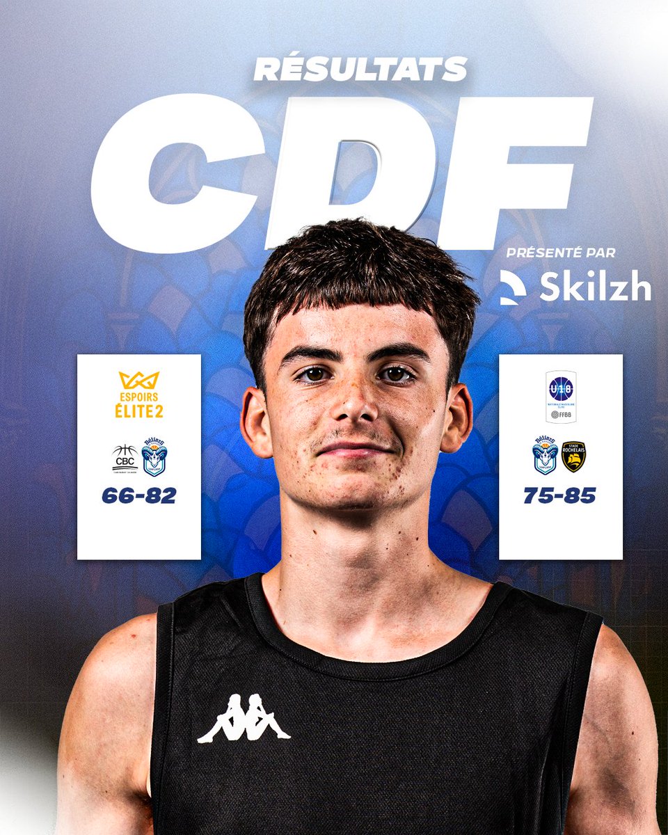 𝗥𝗘́𝗦𝗨𝗟𝗧𝗔𝗧𝗦 𝗗𝗨 𝗖𝗘𝗡𝗧𝗥𝗘 𝗗𝗘 𝗙𝗢𝗥𝗠𝗔𝗧𝗜𝗢𝗡
1ère victoire pour nos espoirs !
Nos U18 chutent a domicile face à La Rochelle
Skilzh, École Supérieure de Commerce et de Management
2 campus situés à Brest et Quimper
Skilzh Campus de Quimper
skilzh.co