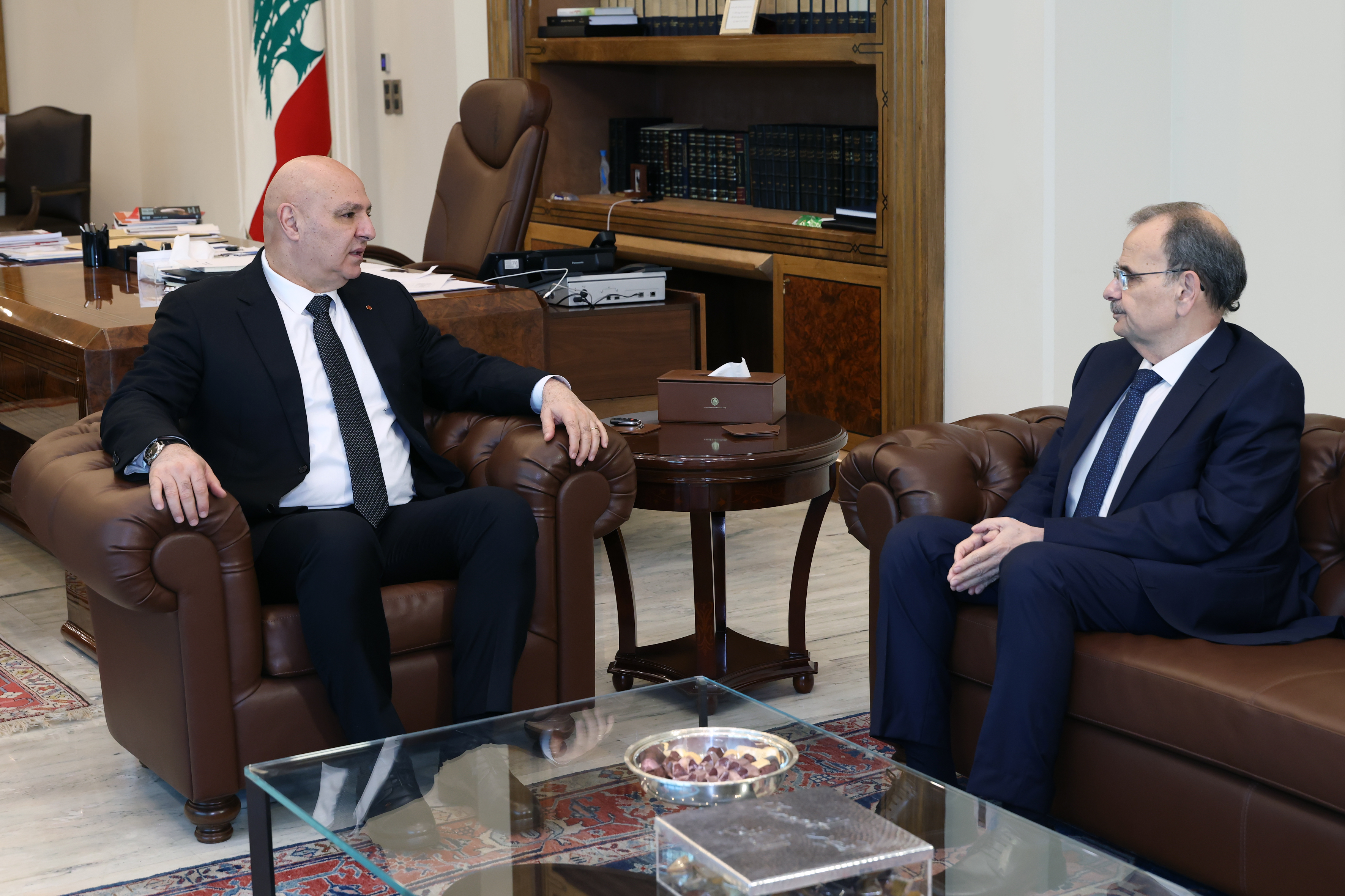 النائب عبد الرحمن البزري في قصر بعبدا (الرئاسة اللبنانية - إكس). 