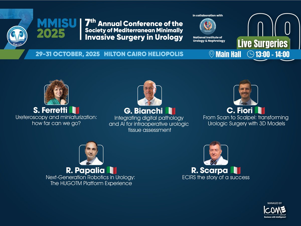 MMISU (@mmisu_meeting) on Twitter photo Italian excellence in endourology.
The IEA Session at ๐๐๐๐๐ ๐๐๐๐ showcases digital innovation, robotics, and breakthrough techniques shaping tomorrowโs urology.
๐ ๐๐ข๐ง๐ค๐๐๐๐ง ๐๐๐ ๐: bit.ly/4og17Lp
๐ ๐
๐จ๐ซ ๐ฆ๐จ๐ซ๐ ๐ข๐ง๐๐จ ๐ฏ๐ข๐ฌ๐ข๐ญ ๐จ๐ฎ๐ซ Italian excellence in endourology.
The IEA Session at ๐๐๐๐๐ ๐๐๐๐ showcases digital innovation, robotics, and breakthrough techniques shaping tomorrowโs urology.
๐ ๐๐ข๐ง๐ค๐๐๐๐ง ๐๐๐ ๐: bit.ly/4og17Lp
๐ ๐
๐จ๐ซ ๐ฆ๐จ๐ซ๐ ๐ข๐ง๐๐จ ๐ฏ๐ข๐ฌ๐ข๐ญ ๐จ๐ฎ๐ซ