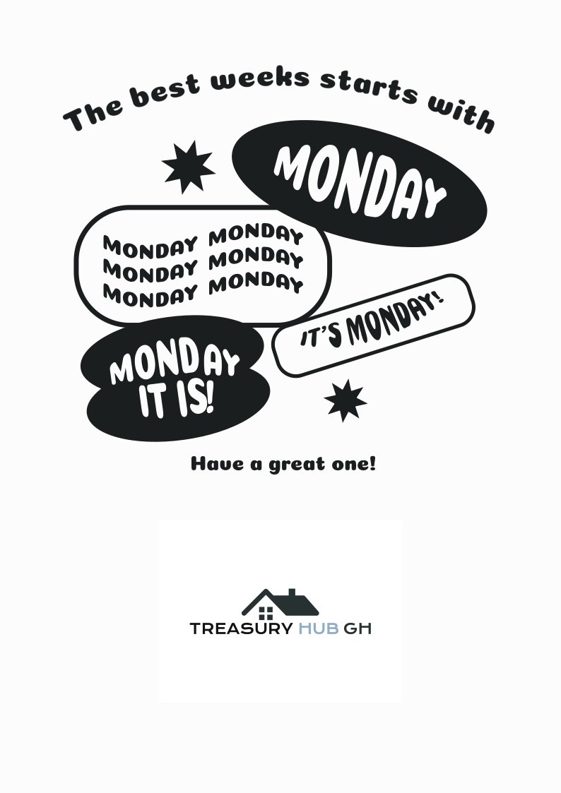 🇬🇭 Week Ahead

》29 Sept: GHS 5bn BoG OMO Maturity + Auction

》01 Oct: GHS 1.2bn BoG OMO Maturity + Auction

》01 Oct: CPI Release - Ghana Statistical Service 

》03 Oct: S&amp;P Global Ghana PMI

》03 Oct: GoG Tbill Auction (GHS 2.3bn maturities vs GHS 3.7bn)
