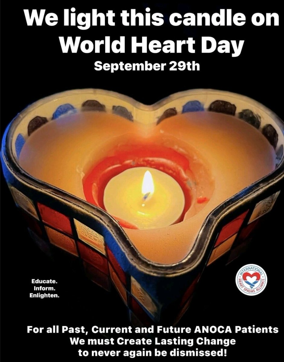 heart_spasms's tweet image. We work towards a world with widespread awareness and informed management of #ANOCA #INOCA #MINOCA #NOCAD #worldHeartDay
#heartPatients