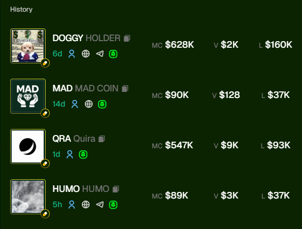 MrDogeSwag's tweet image. Así va el leaderboard de las monedas latinas

Parece que por lo pronto $DOGGY va lidereando mientras la rattuchie va por debajo