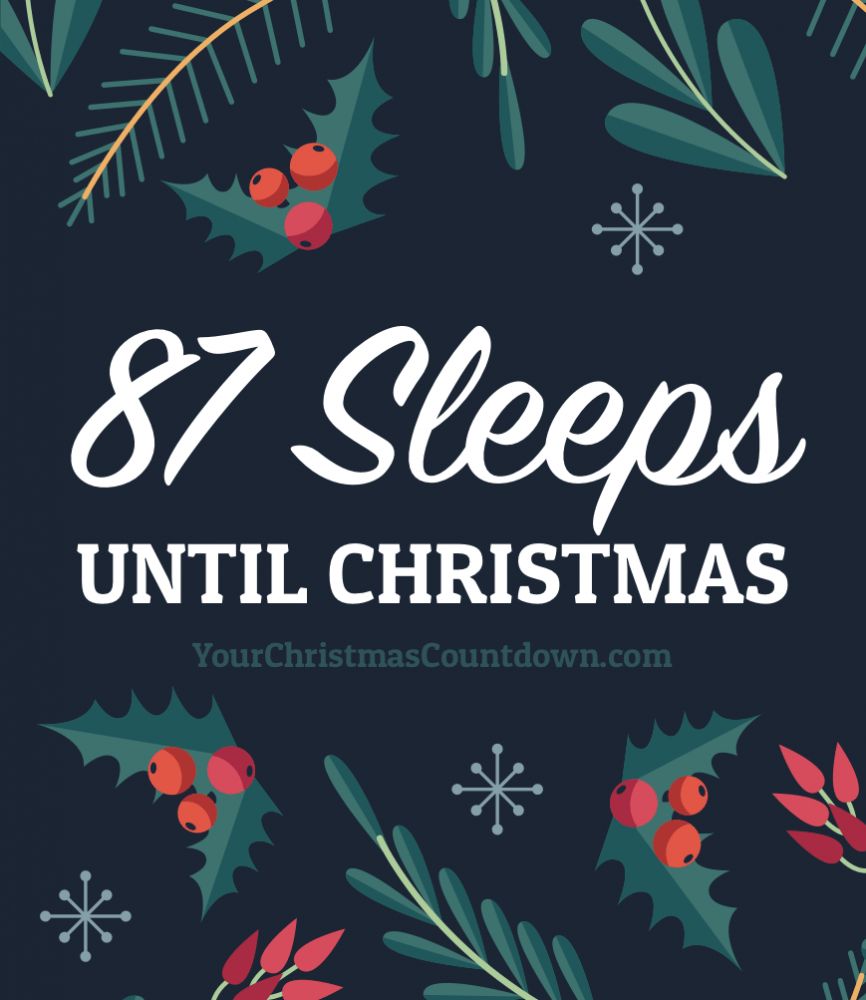 christmas_clock's tweet image. 87 SLEEPS UNTIL  #CHRISTMAS!
👉 YourChristmasCountdown.com 🎄🎅