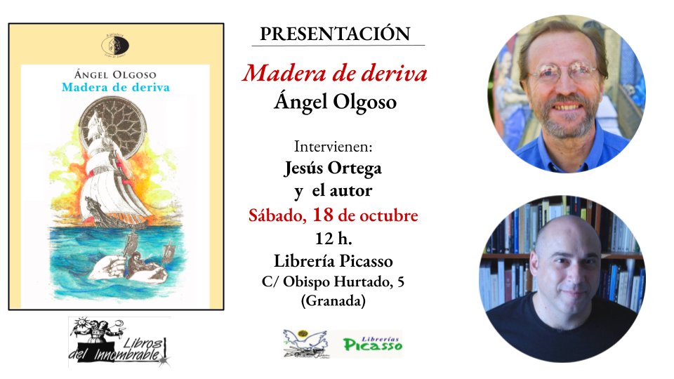 librosdelinnombrable.blogspot.com/2025/09/presen…
#PresentacionLibro #MaderaDeDeriva #AngelOlgoso #Literatura #Cuentos #Libros #NovedadLiteraria #Granada #quehacerengranada #EventosLiterarios #LibrosDelInnombrable #JesusOrtega #libreriapicasso #librosdelinnombrable #maderadederiva