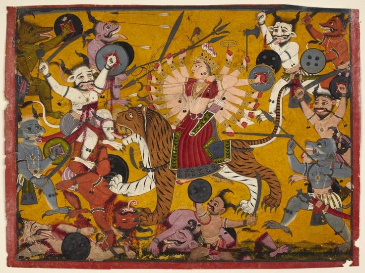 cherishDcherry_'s tweet image. The Goddess Durga Slaying Demons from the Devi Mahatmya ,
Ca 1690_1710, Mankot (HP)

Princeton University Art Museum

@swativashishtha
@ssharadmohhan
@IndiaArtHistory 
@Kautilya02 
@punarutthana 
@PunjabiRooh
