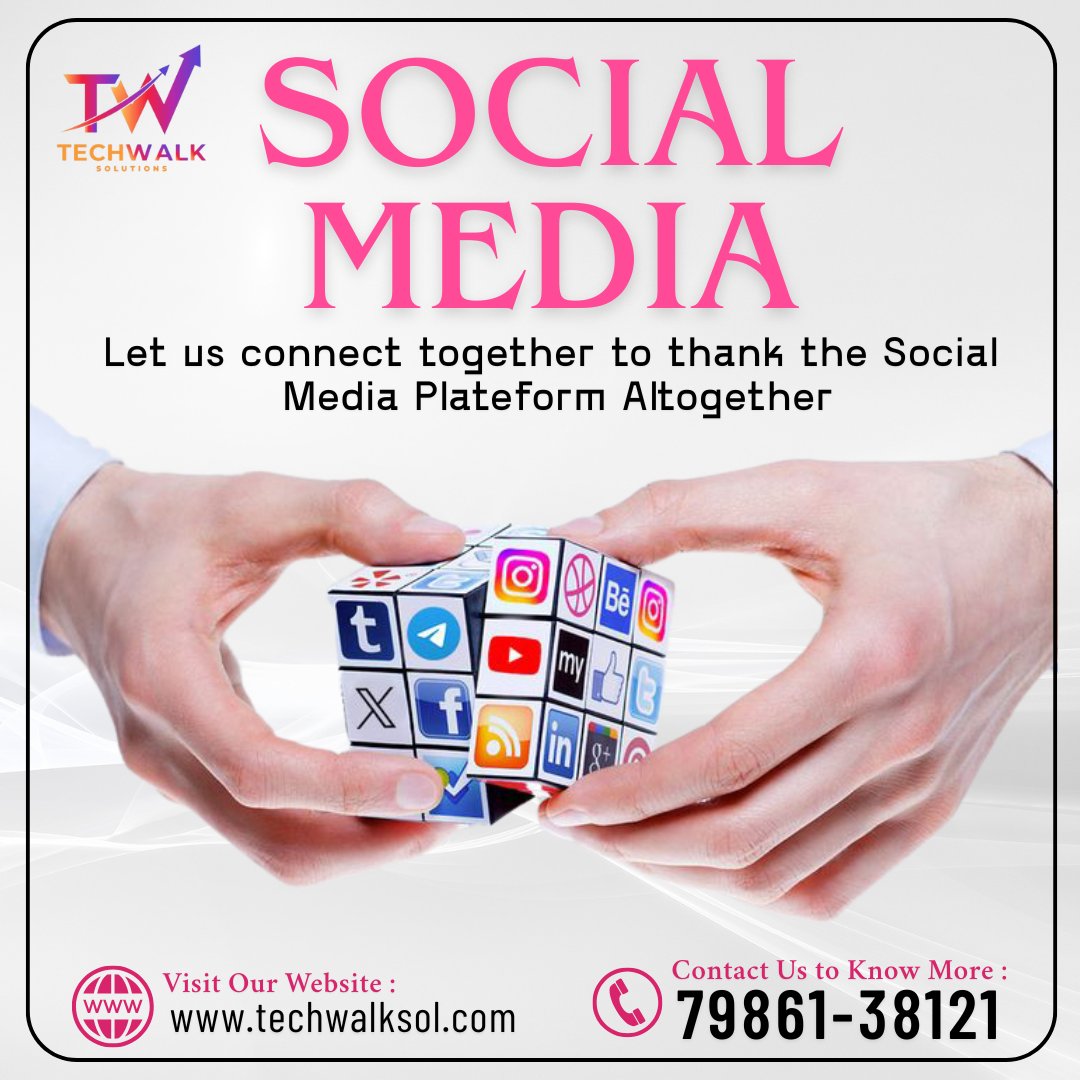 SolTechwalk3278's tweet image. Social media connects people, ideas & businesses worldwide ๐โจ
At Techwalk Solutions, we help you make the most of it ๐
๐ techwalksol.com | ๐ 79861-38121
#TechwalkSolutions #SocialMedia #DigitalMarketing #Growth
