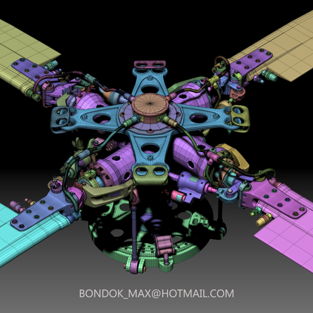 🚁✨ 3D helicopter rotor head engineered details, pure precision.👀🎨 #3d #3dart #3dmodel #cgi #digitalart #cgcommunity #3dwork #mechanicaldesign #zbrush #3ddetails #technicalart #modeling #visualart #3denvironment #hardsurface