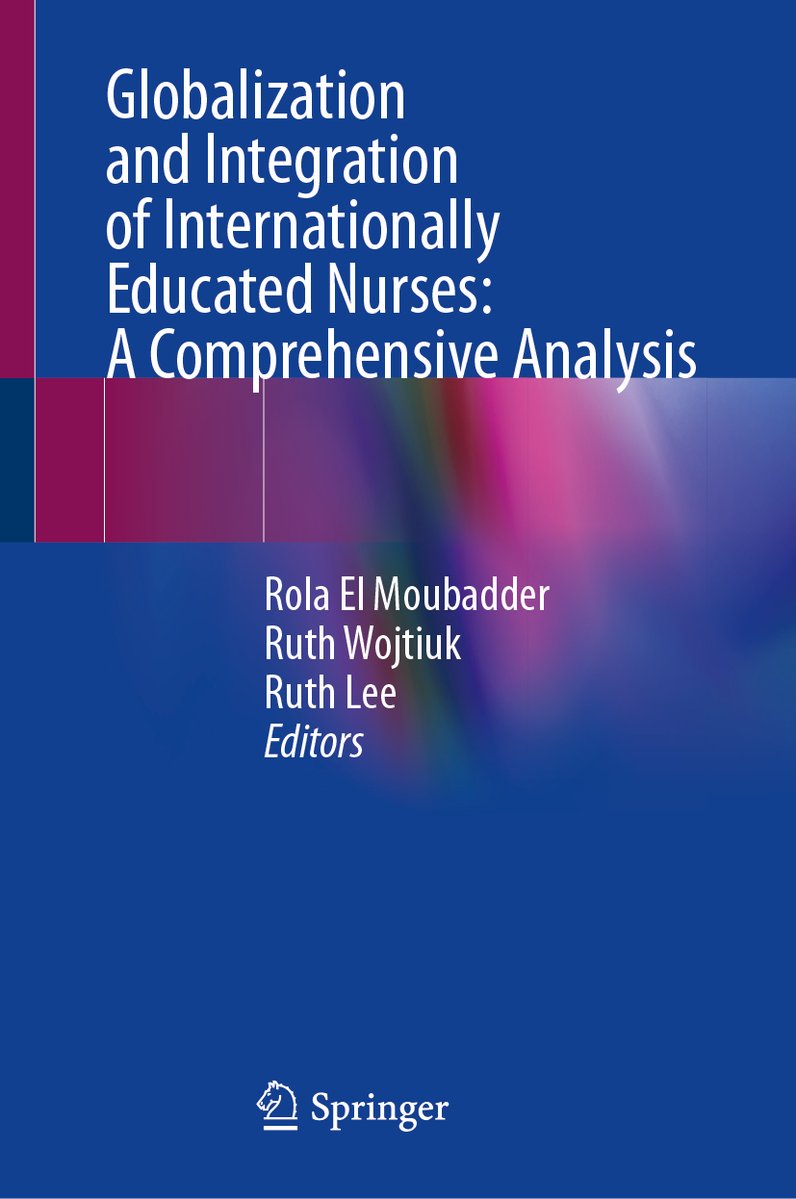 SpringerNursing's tweet image. JUST PUBLISHED!
Globalization and Integration of Internationally Educated Nurses
Eds: R. El Moubadder, R. Wojtiuk &amp;amp; R. Lee bit.ly/42RkLnH
A needed book depicting the process for Nurses to obtain migration status and licensing in 5 countries
@care4nurses @springer1842