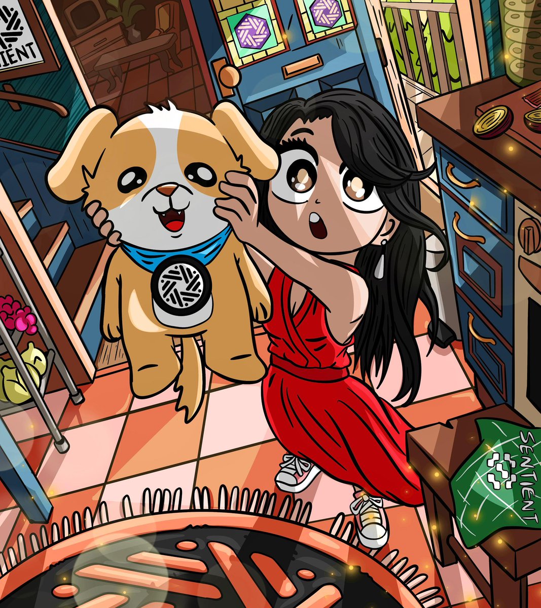 NnamdiKizito3's tweet photo. Art submission #2

New plushie, who's dis??
@0xsachi new BFF: Dobby, her personal sentient companion
#SentientAGI
#DobbyXSentientTeam

Nels3090 https://t.co/DBBy7AYwpE