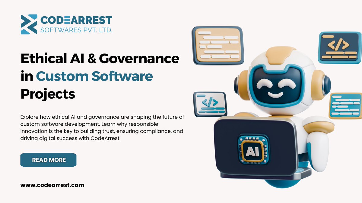 codearrest's tweet image. Building with integrity: Discover why Ethical AI &amp;amp; Governance are essential pillars in custom software development 🛡️
🔗 Read more: codearrest.com/ethical-ai-gov…
#CustomSoftware #EthicalAI #SoftwareGovernance #CodeArrest #ResponsibleTech #AICompliance #SoftwareEthics