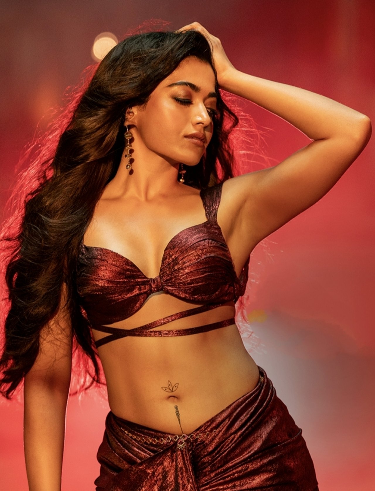 Rashmika Mandanna in bra