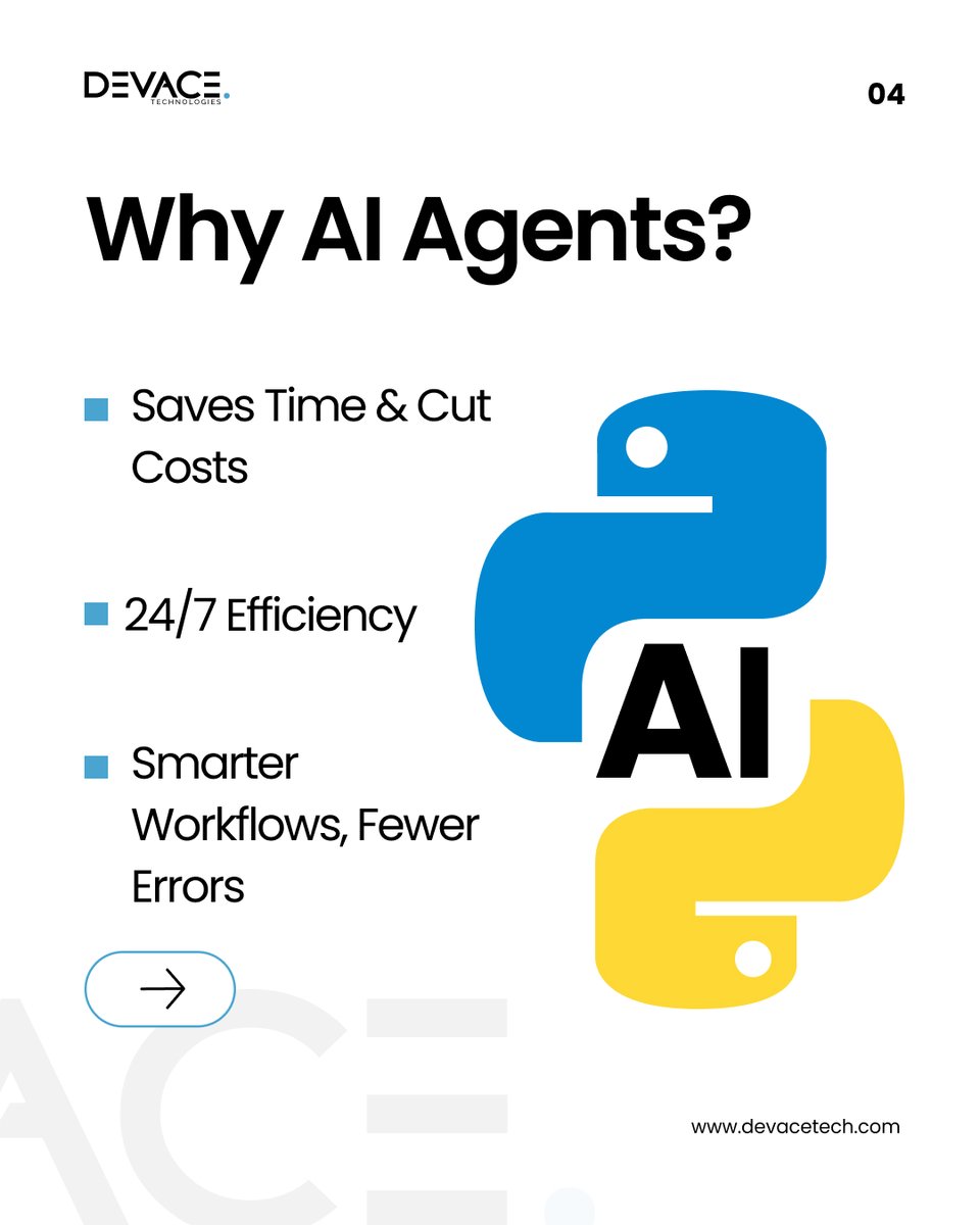 devacetech's tweet image. 𝗔𝗜 𝗮𝗴𝗲𝗻𝘁𝘀 𝗮𝗻𝗱 𝗣𝘆𝘁𝗵𝗼𝗻: 𝗧𝗵𝗲 𝘁𝗲𝗮𝗺𝗺𝗮𝘁𝗲𝘀 𝘆𝗼𝘂 𝗻𝗲𝘃𝗲𝗿 𝗸𝗻𝗲𝘄 𝘆𝗼𝘂 𝗻𝗲𝗲𝗱𝗲𝗱. #Artificalintelligence #PythonAutomation #AIAgents #FutureofWork #AutomationTools #MachineLearning #LangChain #AutoGPT
#AIForWork #DigitalTransformation #Devace