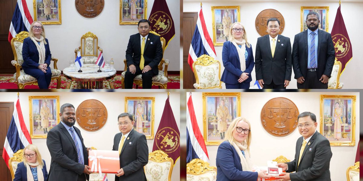 29 Sept 2025 | Bangkok — AG <a href="/berm_SAO/">monthien SAO</a>  , Next Chair of INTOSAI WGEA (2025–2031), welcomed Dr. <a href="/VNiemenmaa/">Vivi Niemenmaa</a>  WGEA Secretary, SAI Finland and <a href="/jaleelmaldives/">Ibrahim Jaleel</a> Vice-Chair, SAI Maldives to share lessons and shape the 2026–2028 workplan. #INTOSAIWGEA #SAOThailand