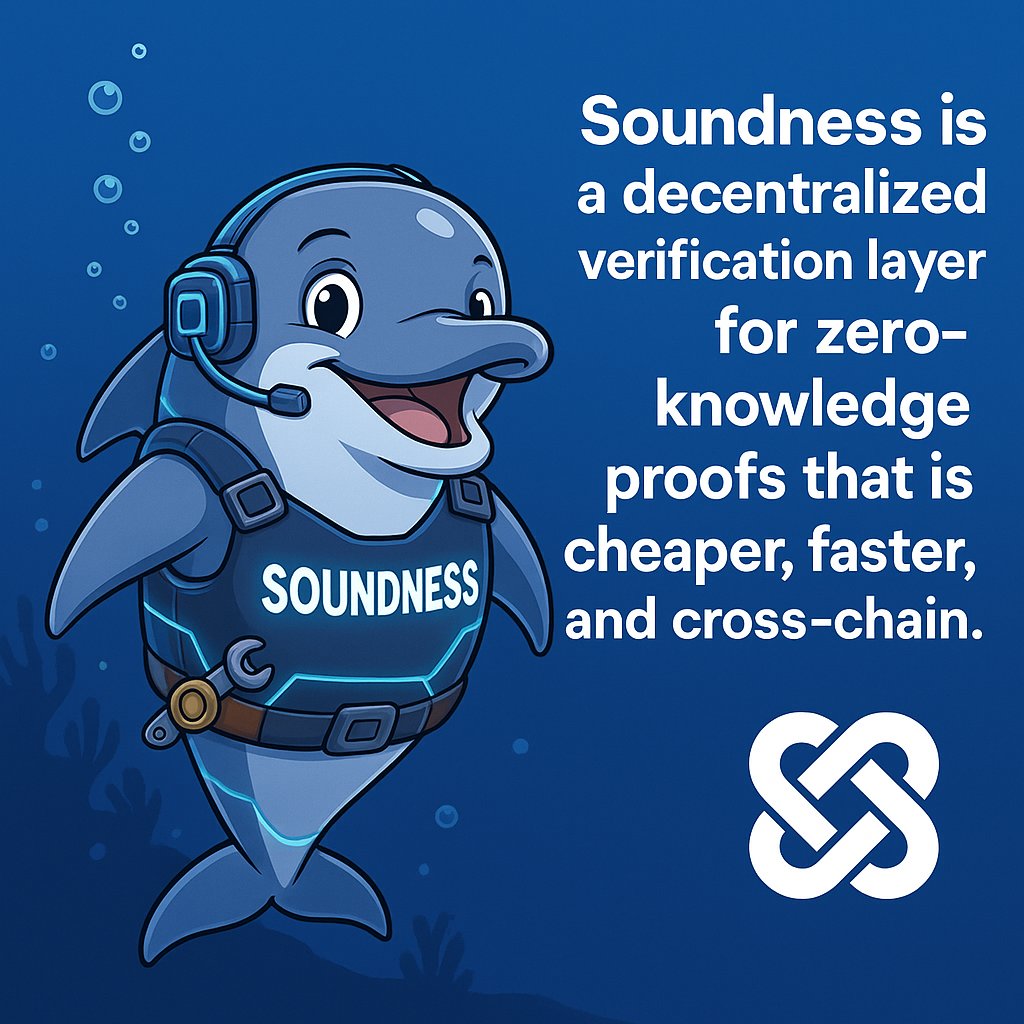 why Soundy Jim?
<a href="/SoundnessLabs/">Soundness</a>  project is a game-changer
It makes zk-proof verification cheaper, faster, and usable across chains.
No gas fee drama, no finality delays.
Just valid proofs, running instantly 🚀🔥

want to learn? :
soundness.xyz/blog