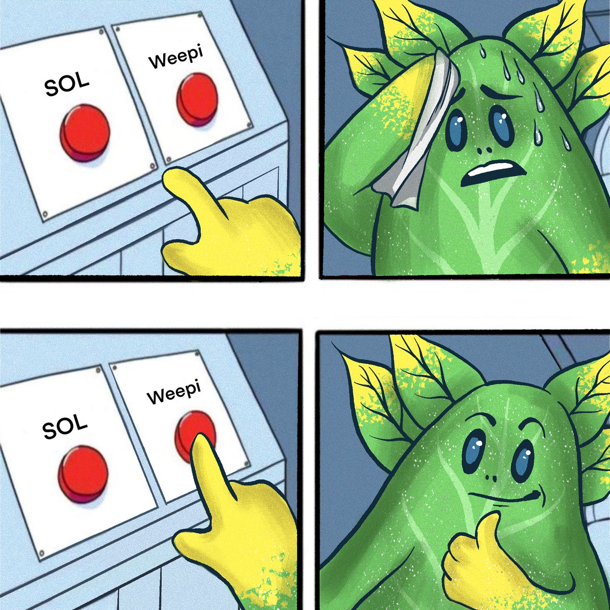 Sorry SOL… Weepi button too shiny