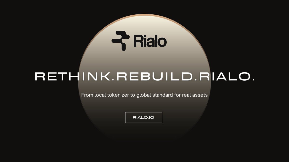 iooow_vvv's tweet image. Beyond bridges. Beyond oracles.
Just real assets, natively verifiable.
Welcome to @RialoHQ