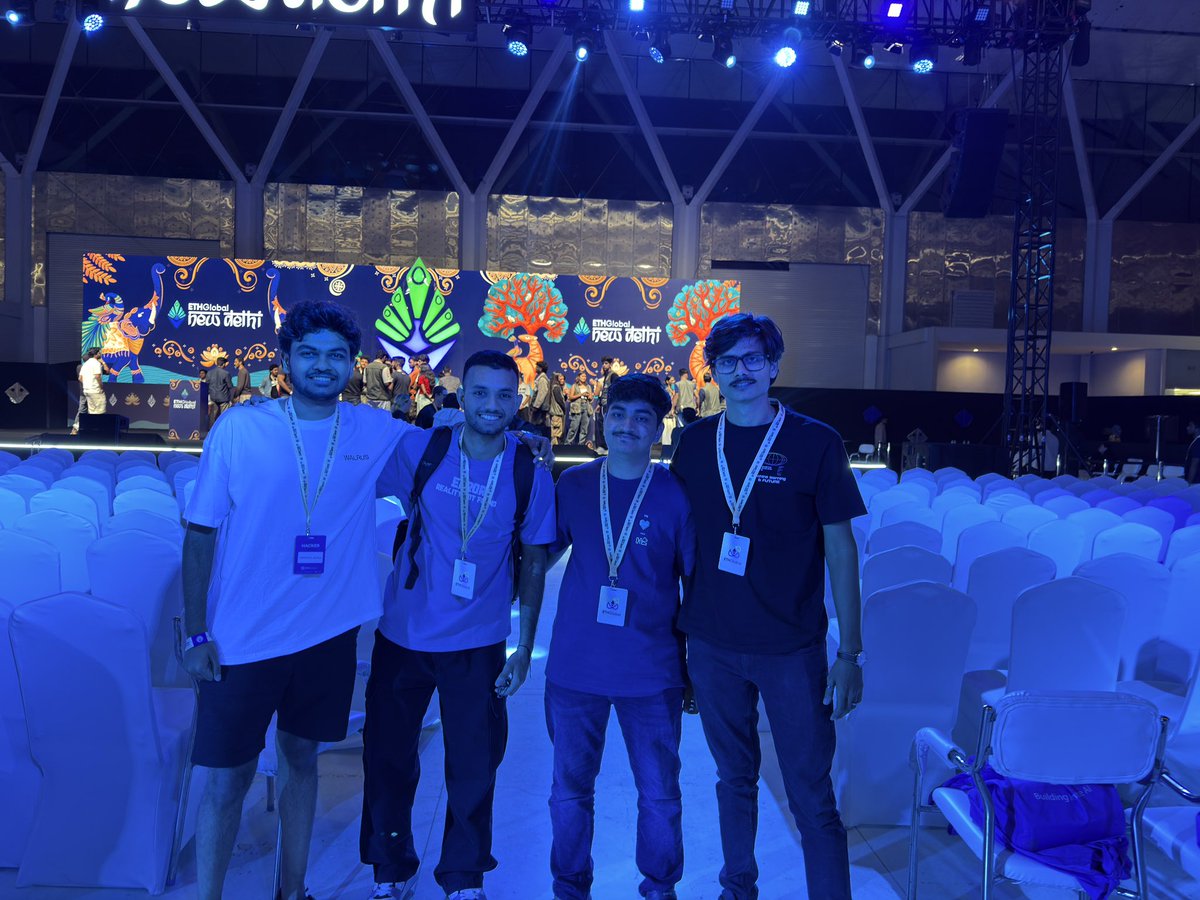 rishaboncloud's tweet photo. My first Web3 hackathon → and we won 🏆. Built @synapsemodel at ETHGlobal Delhi. Awarded $1500 by @fluence_project .

Fellow Hacker
@abhiii_aj
@noxious_sm
@Pruthvi_darbar_ https://t.co/bmiqd5FBfG