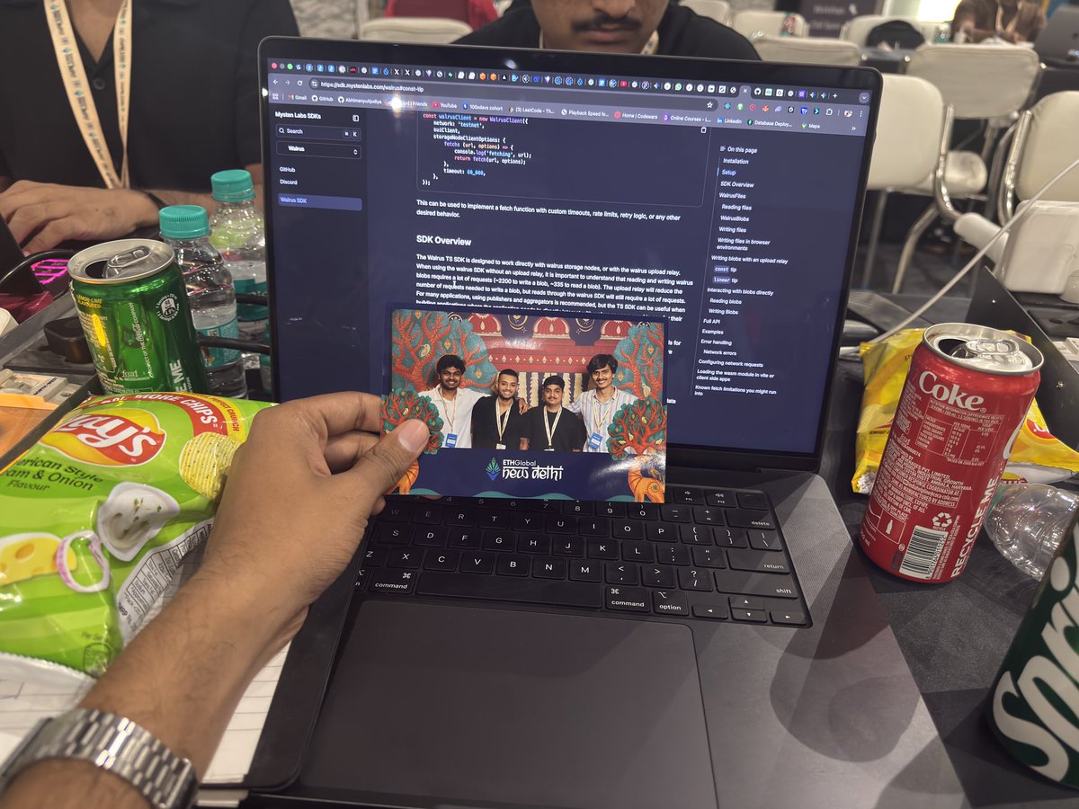 rishaboncloud's tweet photo. My first Web3 hackathon → and we won 🏆. Built @synapsemodel at ETHGlobal Delhi. Awarded $1500 by @fluence_project .

Fellow Hacker
@abhiii_aj
@noxious_sm
@Pruthvi_darbar_ https://t.co/bmiqd5FBfG