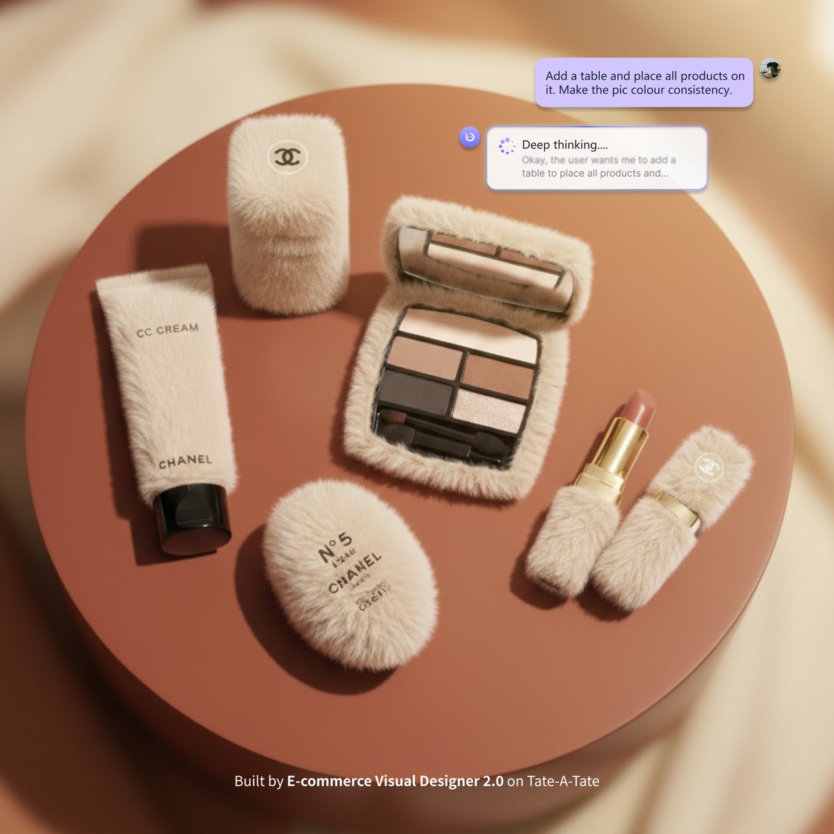 TateATate_AI's tweet image. E-commerce Visual Designer 2.0 is here with Google's Gemini 2.5 Flash Image!
🆓 Try FREE in our Marketplace ⚡ Ready-to-use examples included →console.tate-a-tate.com/store
AI is bringing e-commerce visuals into the "second-speed" era!
#Ecommerce #GeminiAI #VisualAI #DigitalMarketing
