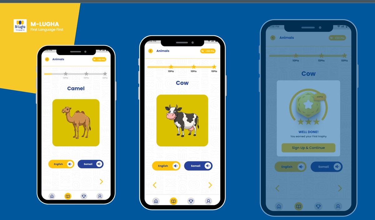 Children learn best in their first language 💙💛🤍
That’s why we built M-Lugha — an app for literacy &amp; numeracy in African mother tongues.
📲 Download soon→ App Store | Google Play
#EdTech #Literacy #FirstLanguageFirst