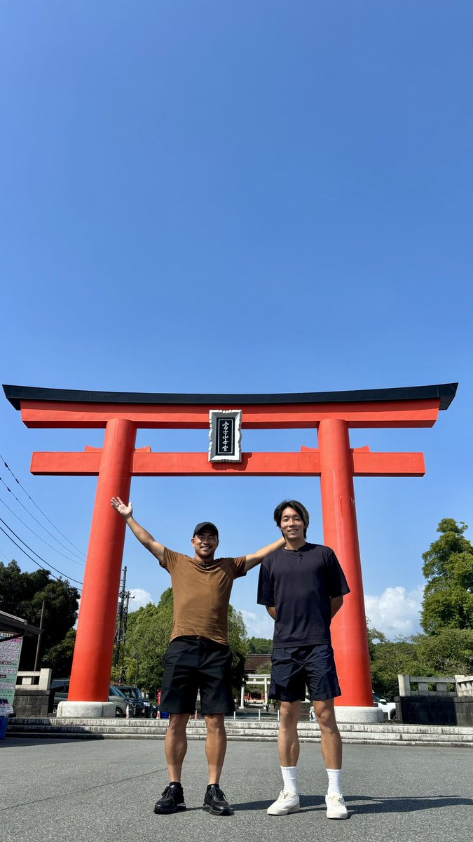 ⠀
／
10月放送回は #吉田豊 選手＆ #蓮川壮大 選手が
ファミリータウン #富士宮 市へ！
＼

先日、［ #エスパルスさんぽ ］で
#富士山本宮浅間大社 を訪れました⛩️🗻

こちらの様子は10月に放送します！
お楽しみに⚽️

#トコチャン #VIVA_SPULSE #トコスポ #spulse #エスパルス