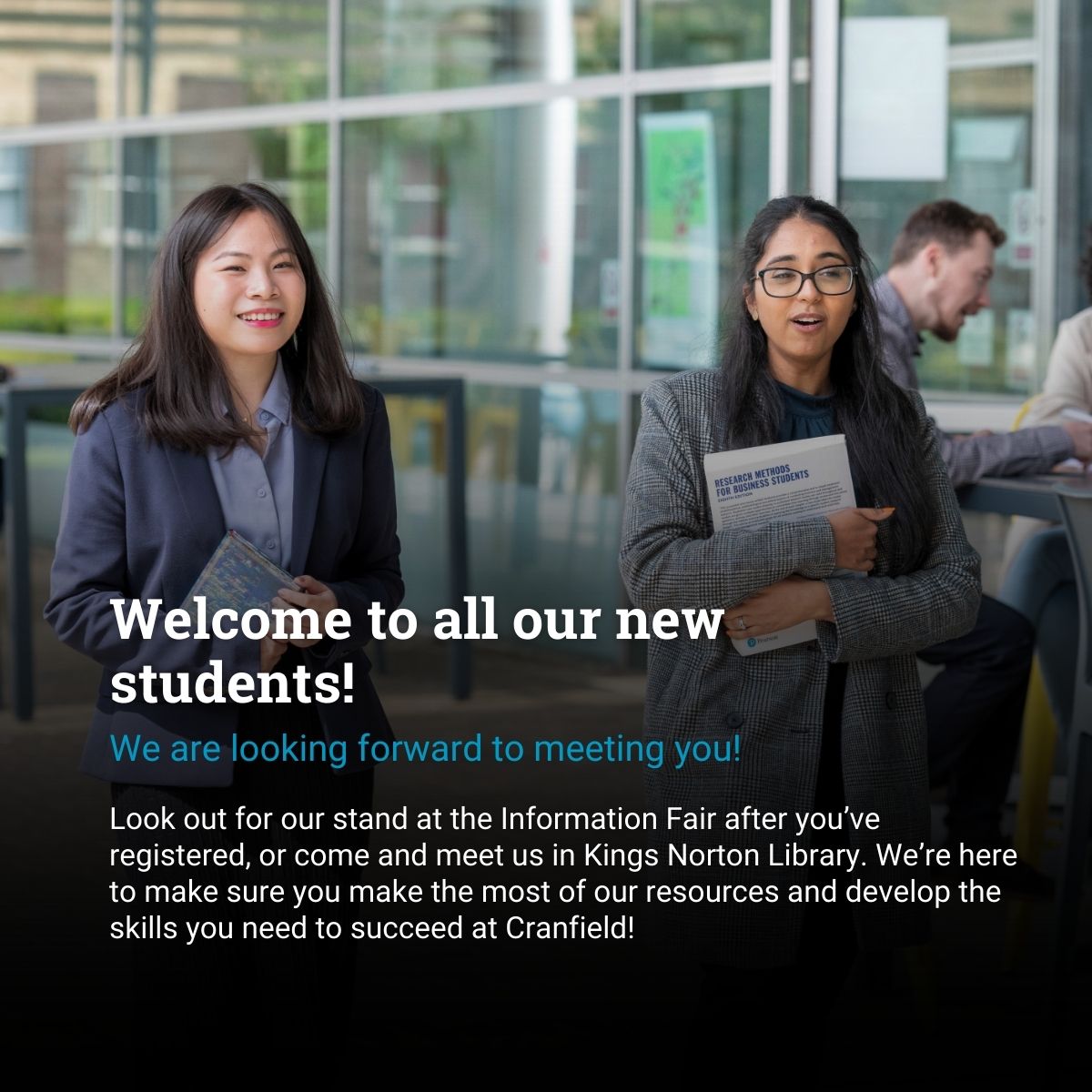 Welcome to all our new students! We are really looking forward to meeting you all over the coming weeks, either at the Information Fair, in the Library or at your induction sessions. We are here to support you and help you succeed at Cranfield: blogs.cranfield.ac.uk/library/introd…